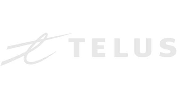 TELUS Logo Grayscale