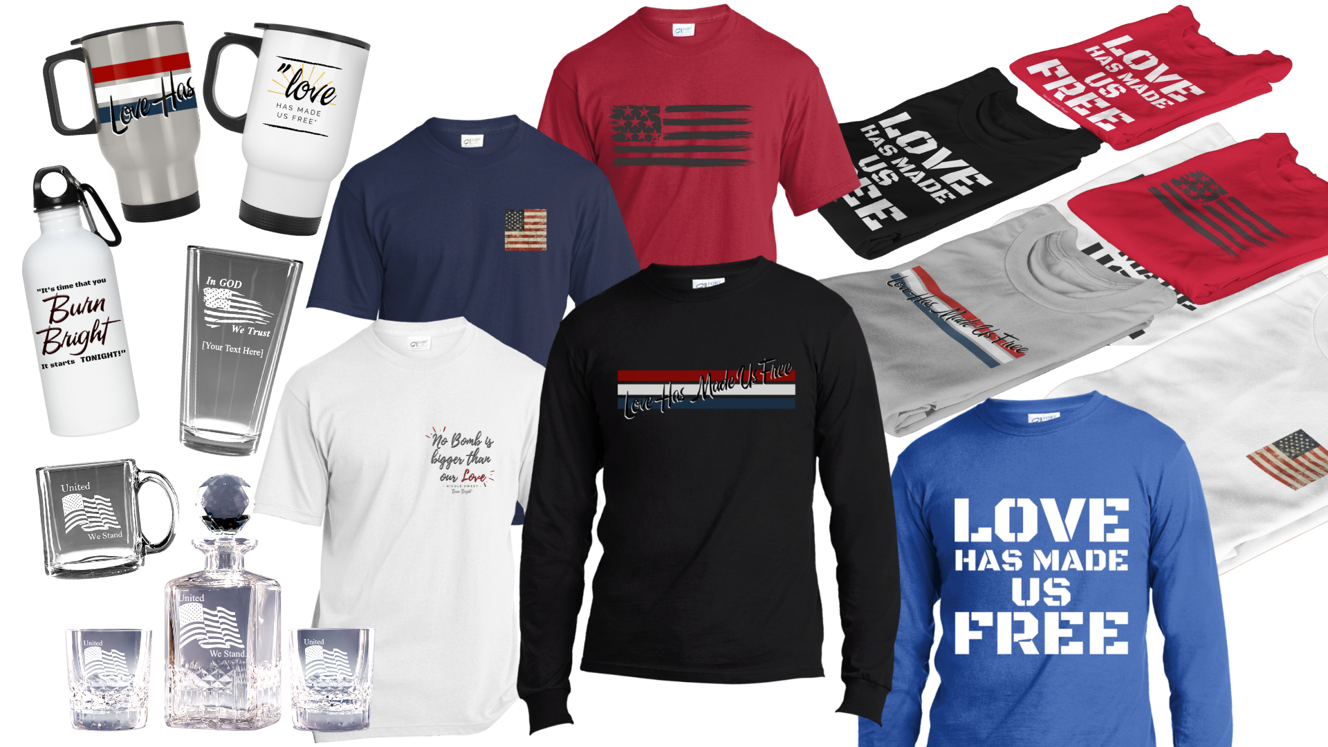 Patriotic T-shirts & Glassware