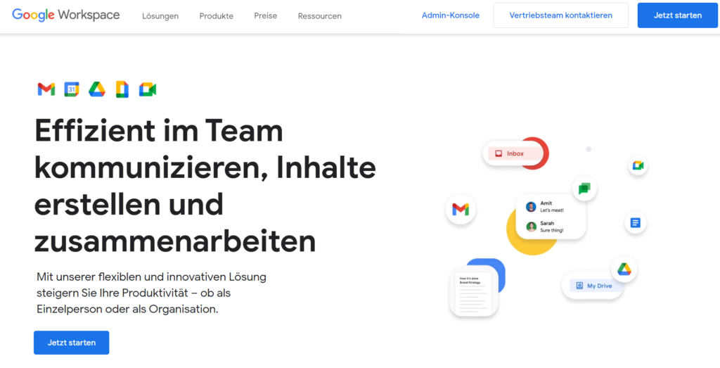 Online Business Tool Google Workspace