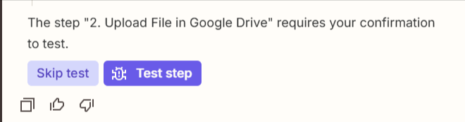 Zapier Copilot: Manueller Zap-Test