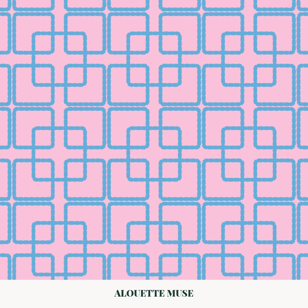 intertwined spaces pattern by Alouette Muse