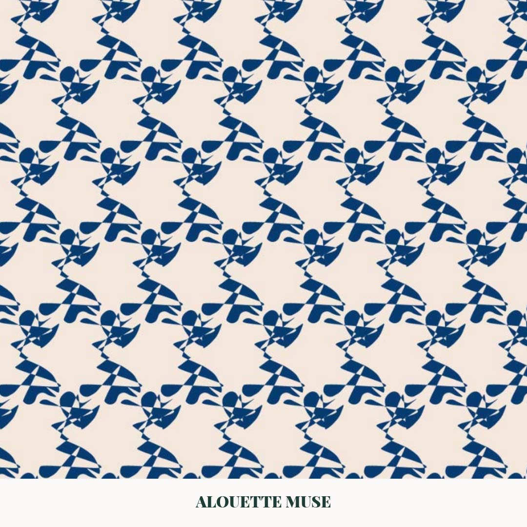 broken pieces surface pattern design pattern by Alouette Muse