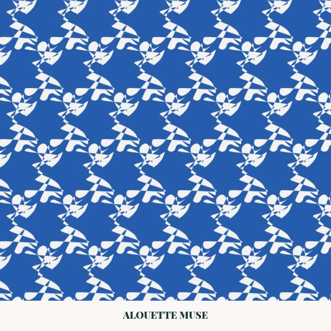 broken pieces surface pattern design pattern by Alouette Muse