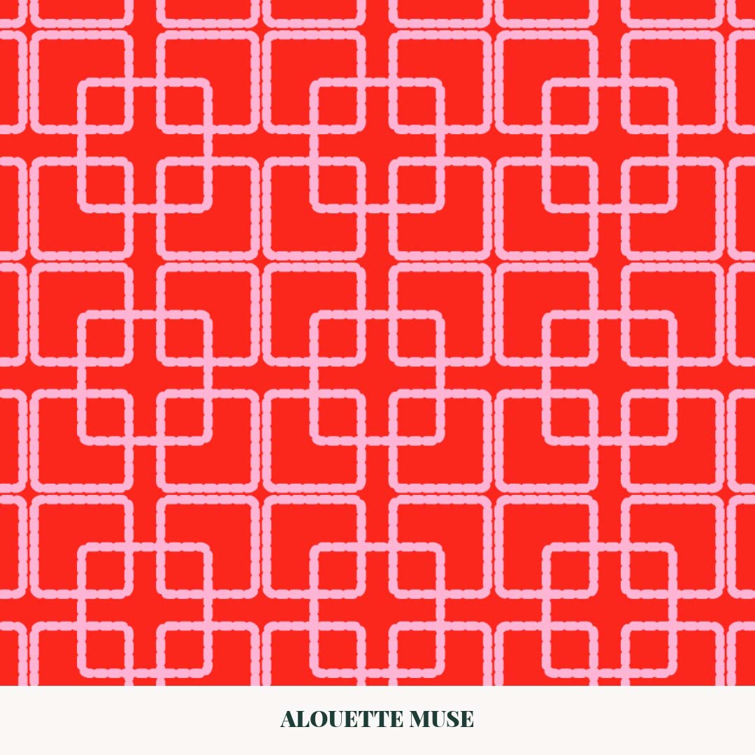 intertwined spaces pattern by Alouette Muse