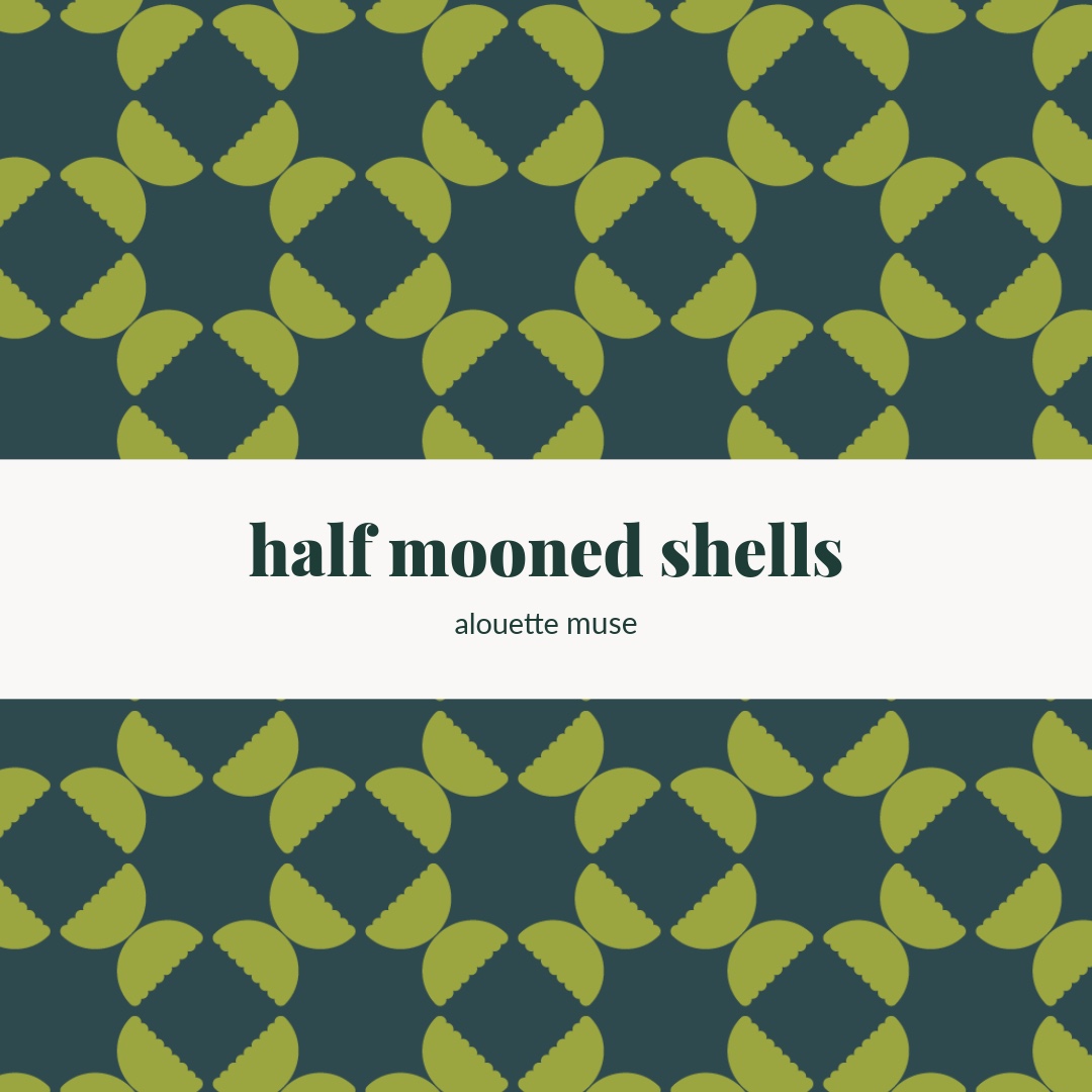 half mooned shells by Alouette muse 