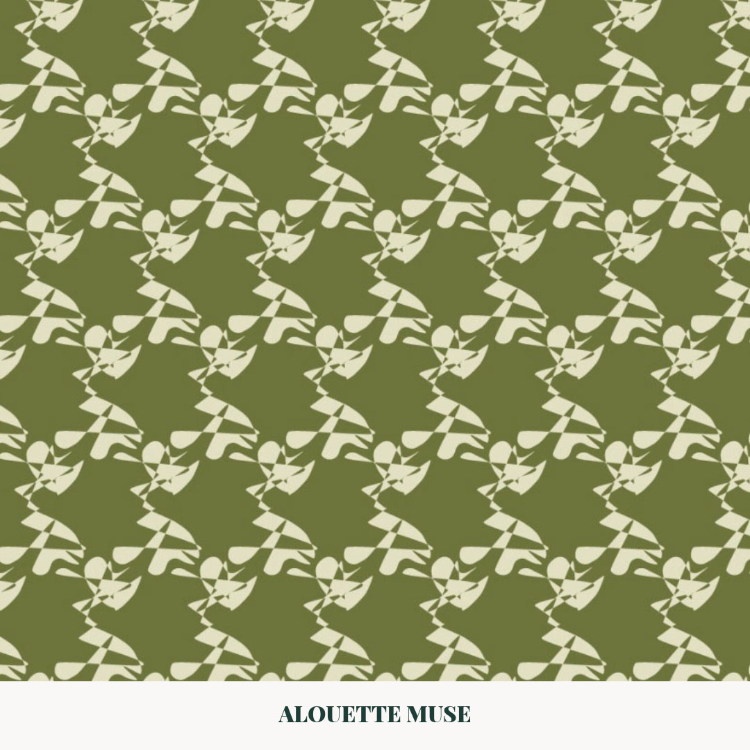 broken pieces surface pattern design pattern by Alouette Muse