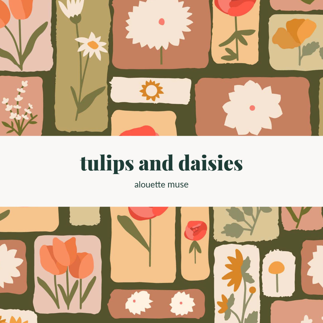 tulips and daisies 