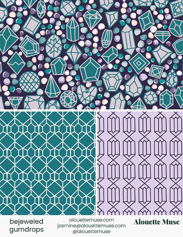 bejeweled gumdrops pattern collection