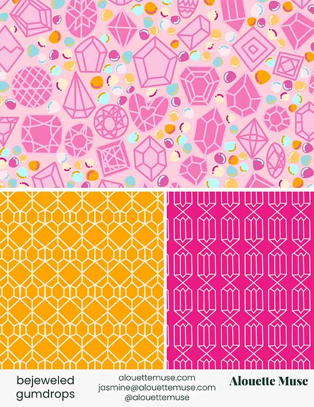 bejeweled gumdrops pattern collection