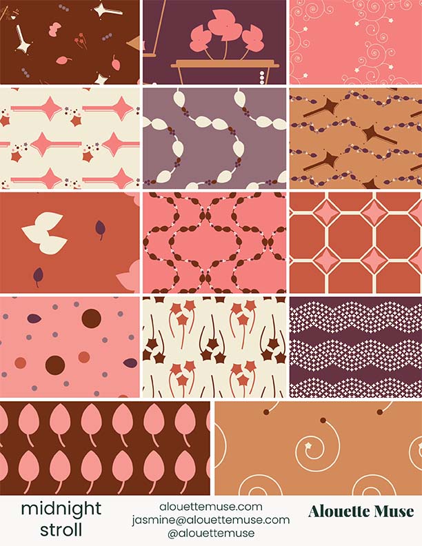midnight stroll pattern alouette muse