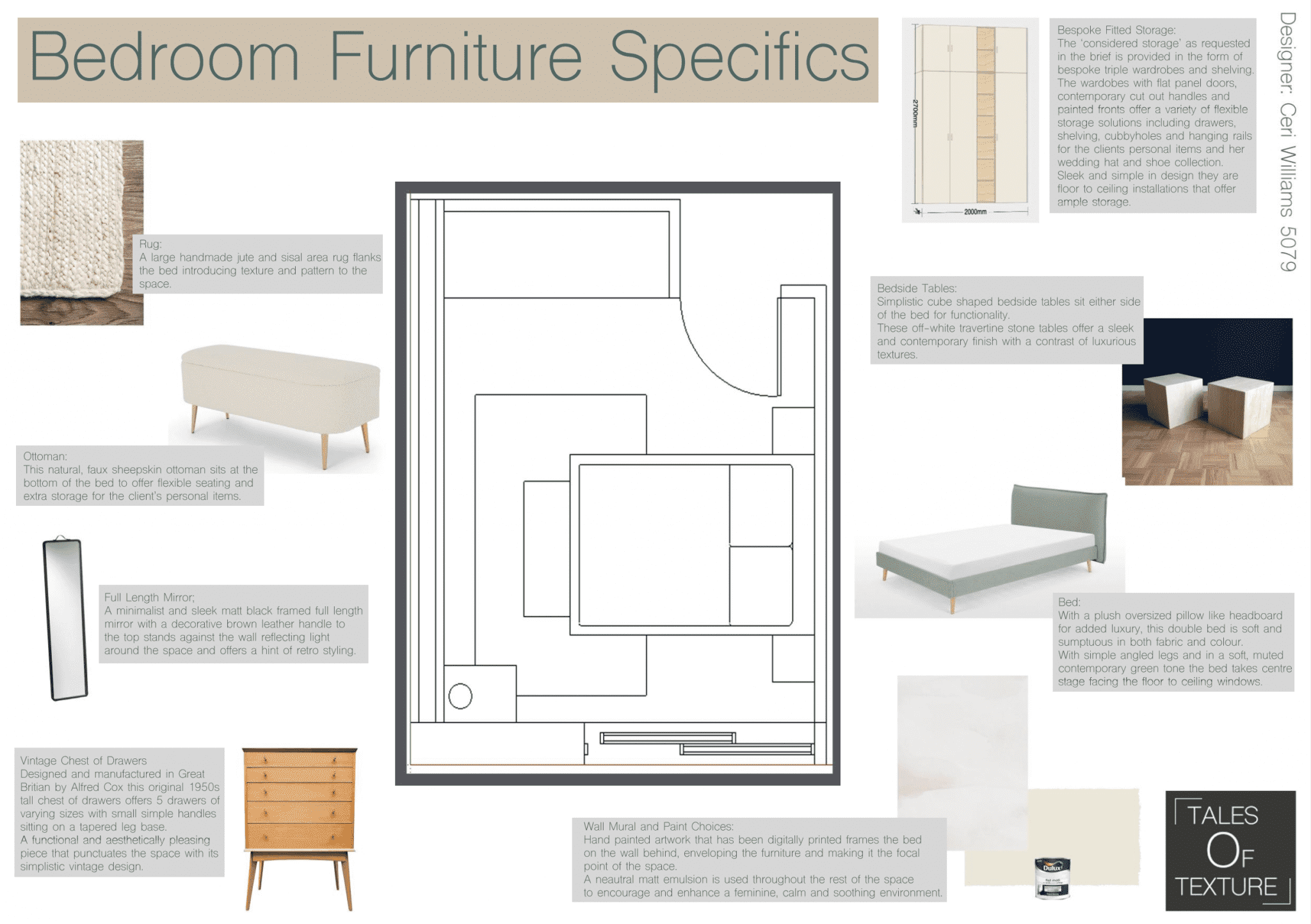 Interior Design Floor Plan, Interior Design Presentation, Client Presentation, Online Interior Design Packages
