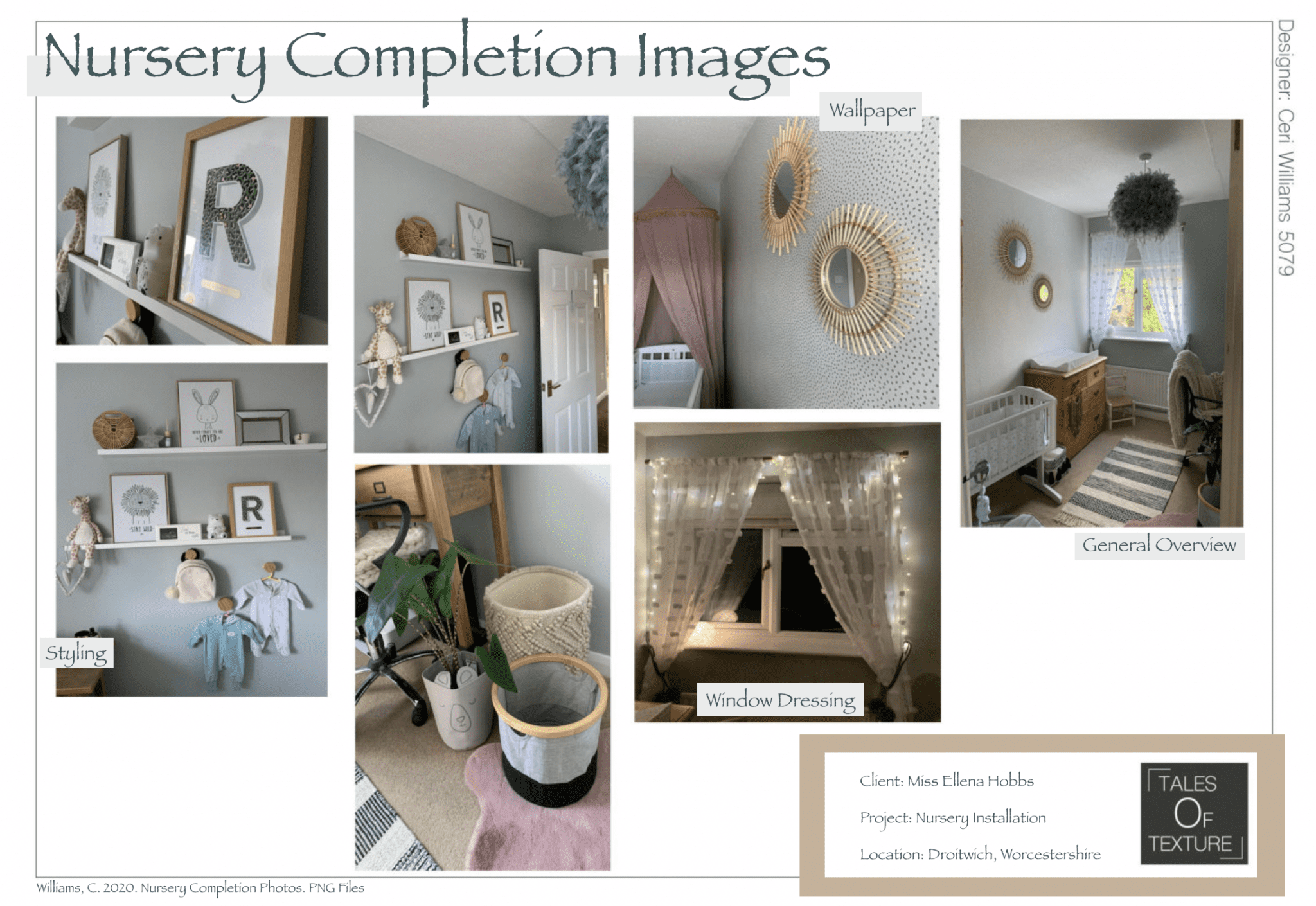Sustainable Interior design, Design Project photo presentation, Nursery Interior design