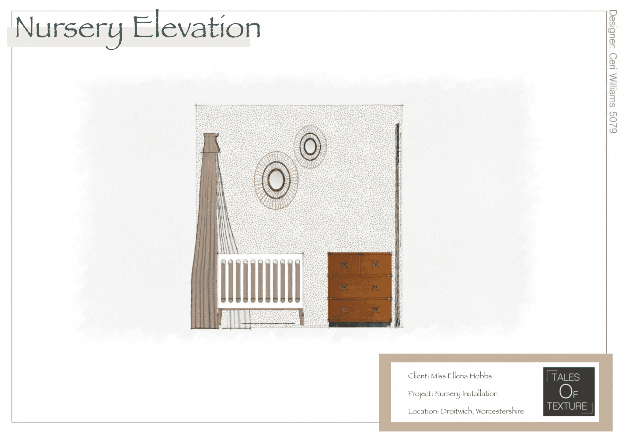 Interior Design Elevation Diagram, Nursery Design, Sustainable Interior Design