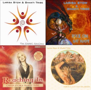 A display of digital music available from Larisa Stow & Shakti Tribe