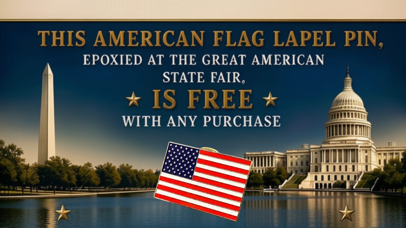 Free flag pin(Website)