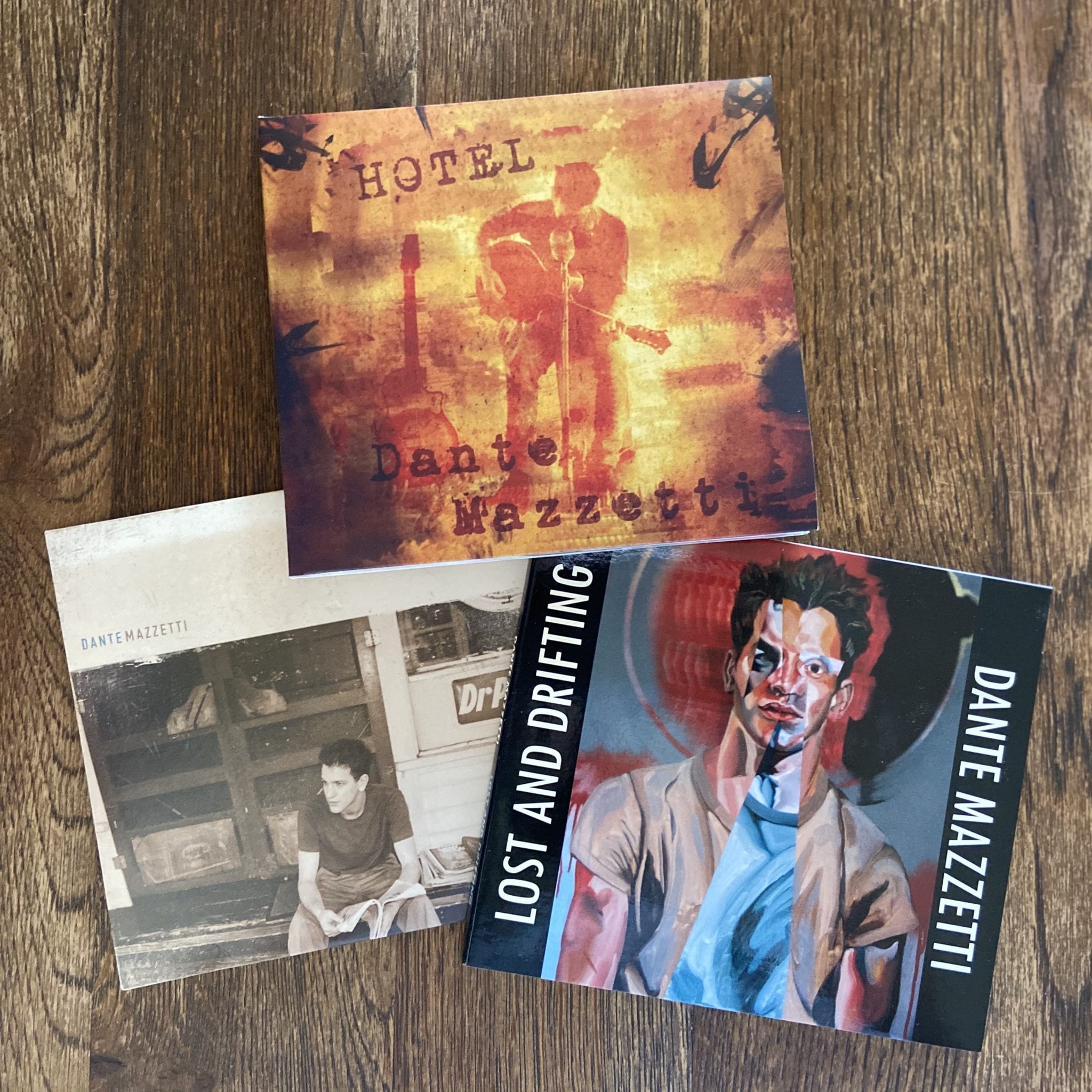 3 Dante Mazzetti Albums including Hotel, Lost and Drifting, and Dante Mazzetti