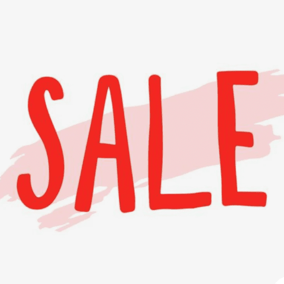the word "Sale"