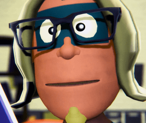 SuperSpud cartoon close-up